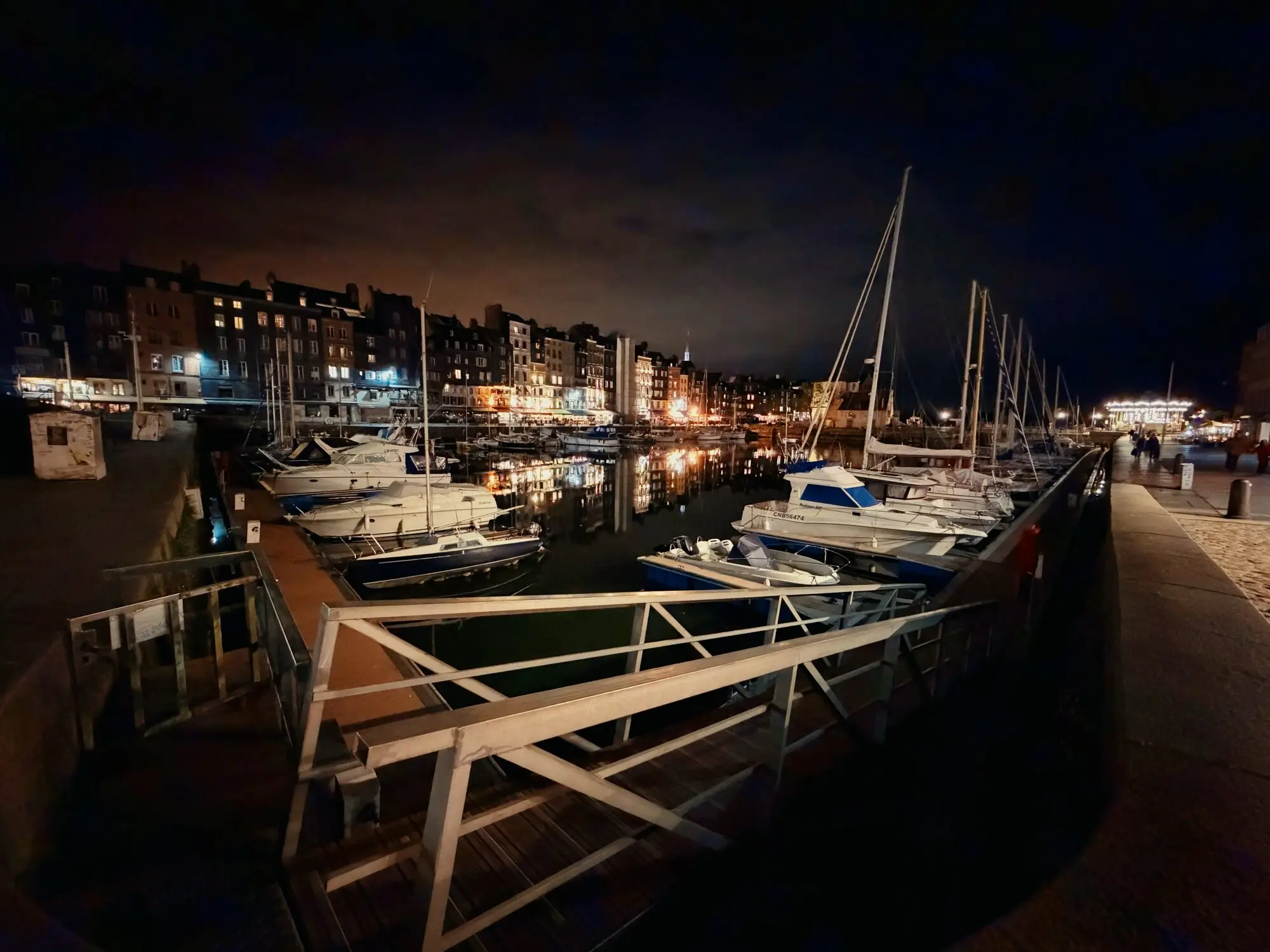 Honfleur at night