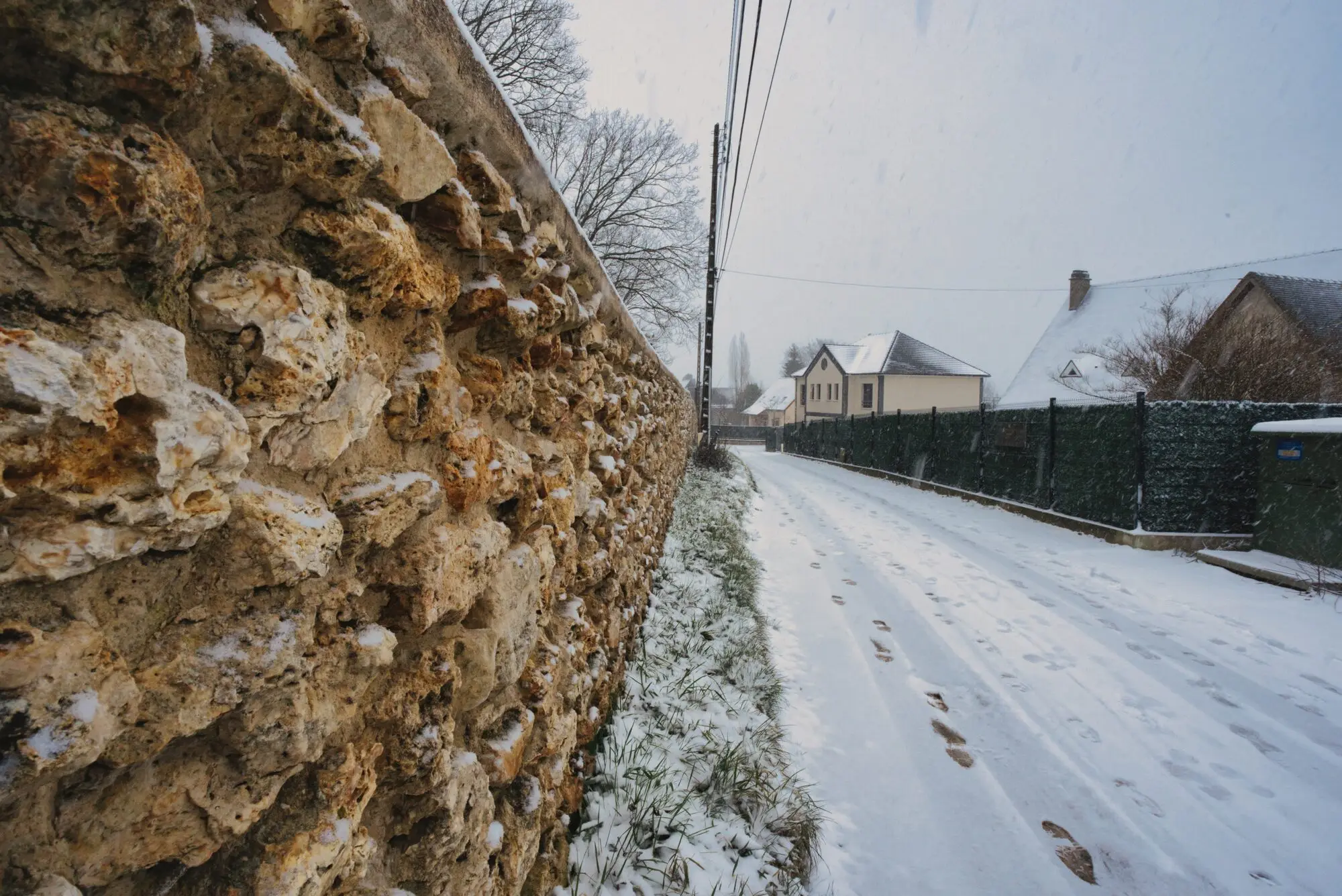 Mareil-Marly in snow, photograph 3