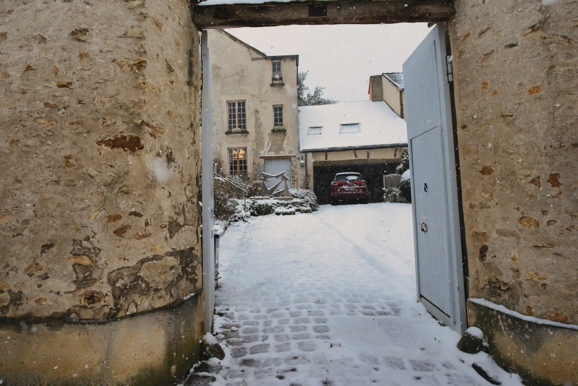 Mareil-Marly in snow, photograph 7