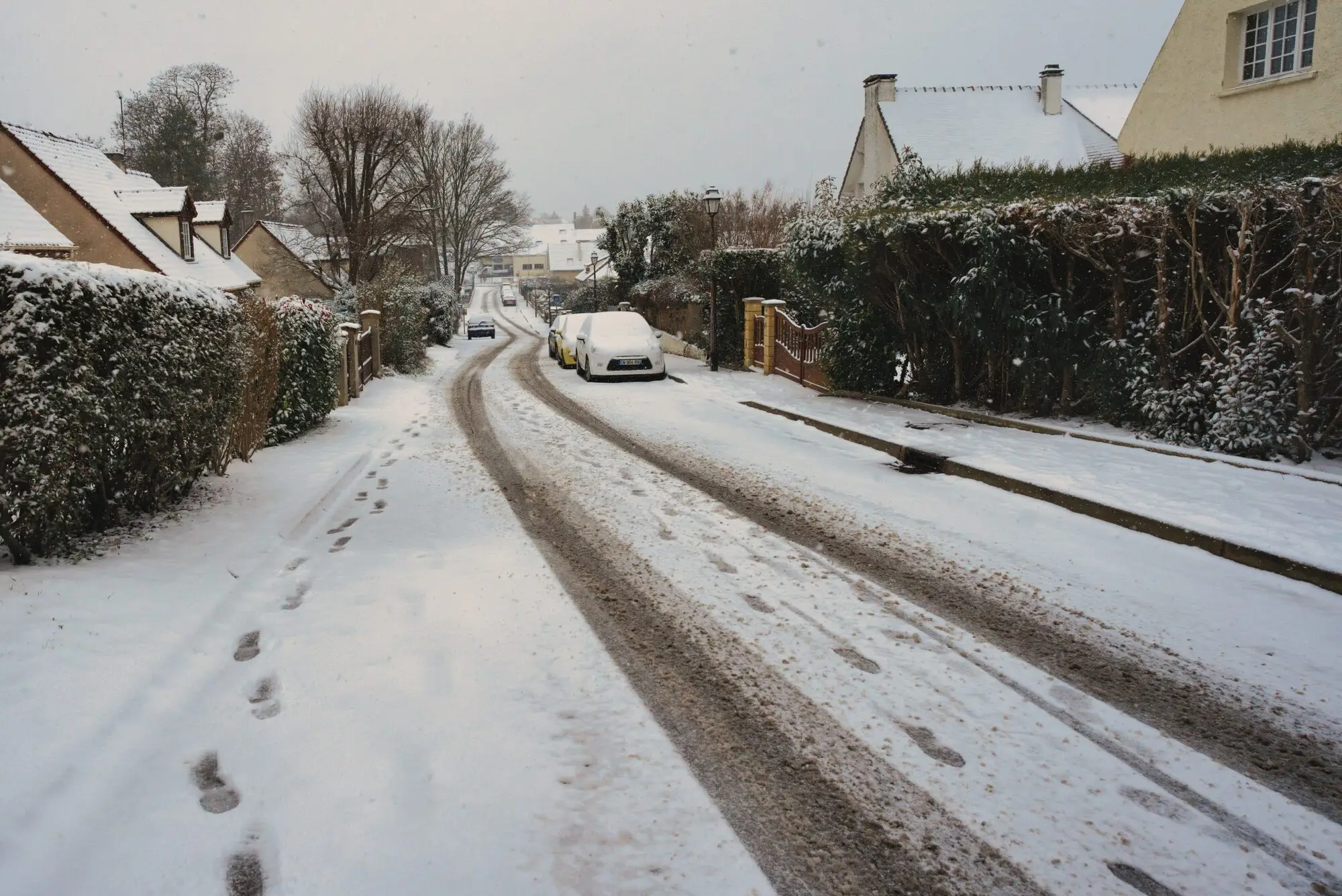 Mareil-Marly in snow, photograph 11